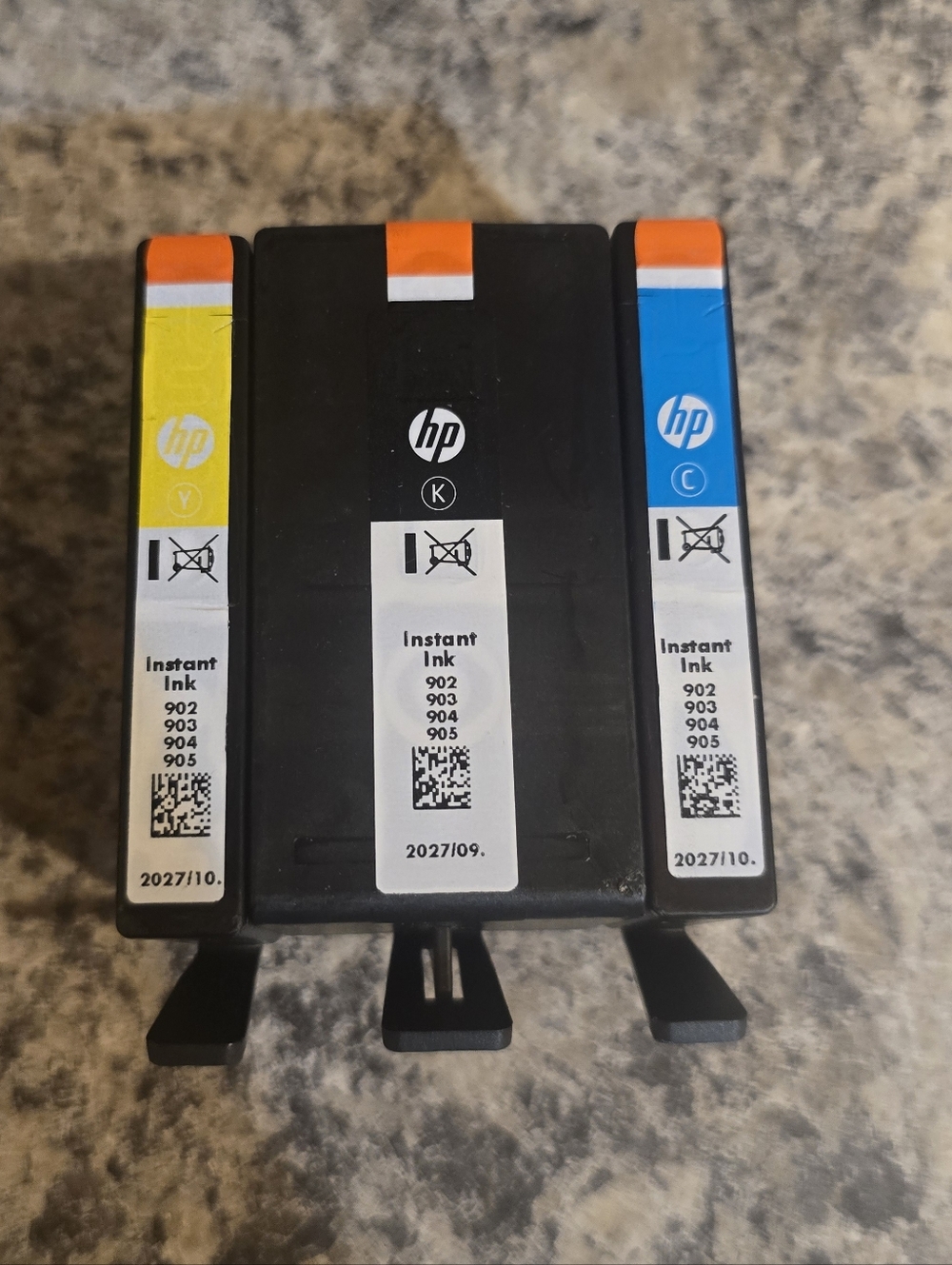 New HP OEM Ink Yellow/Black/Cyan (3 Pack) Open Box